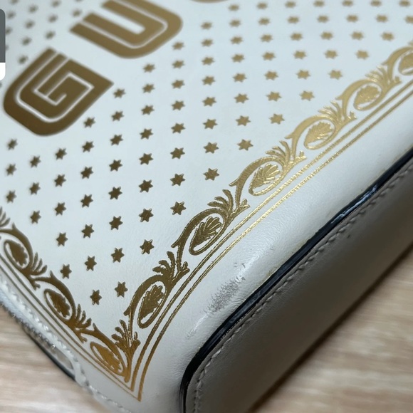 Gucci gold/white Moon Stellar Crossbody - Picture 4 of 6
